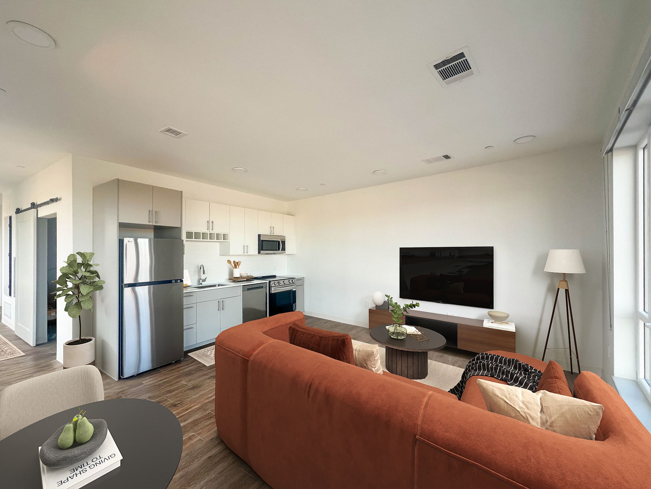 Living Room and Kitchen The Proof