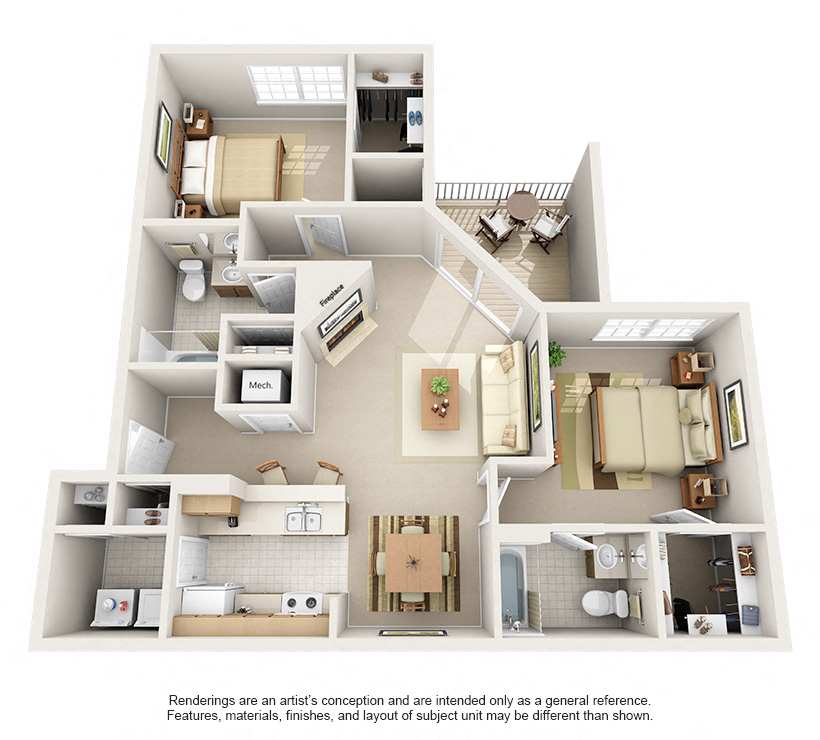 1, 2, and 3 Bedroom Luxury Apartments in Indianapolis, IN