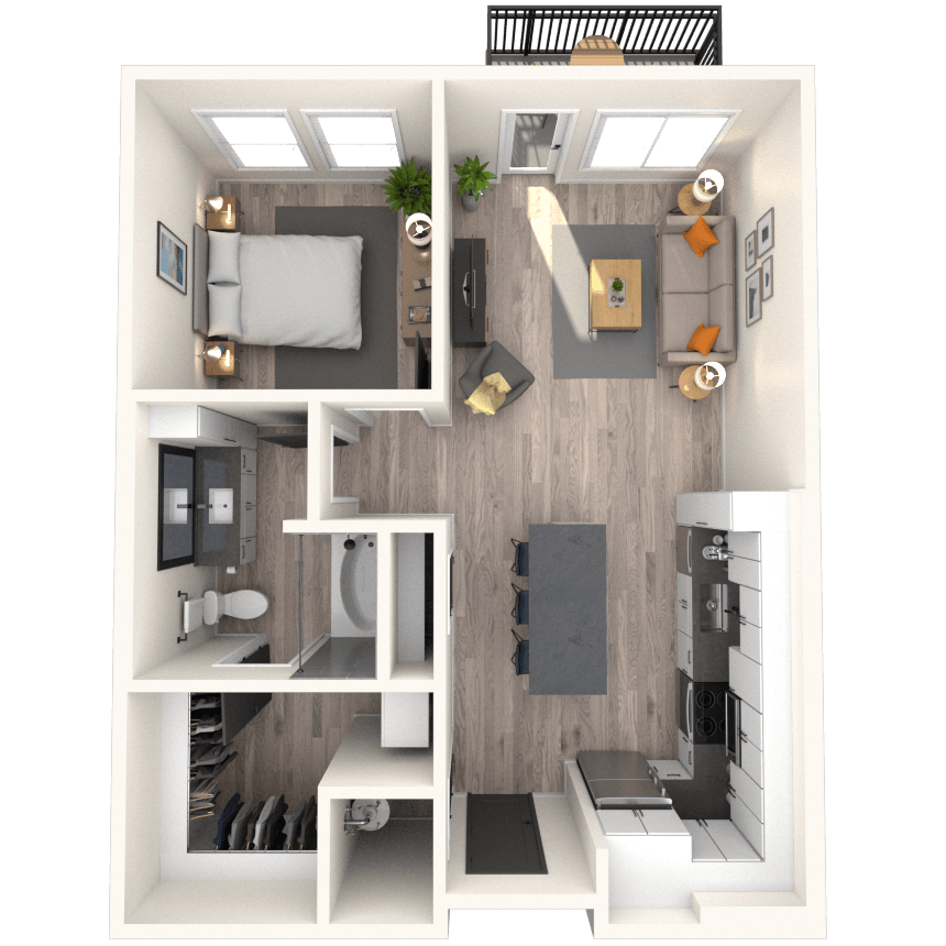 Floorplan image of unit 1313