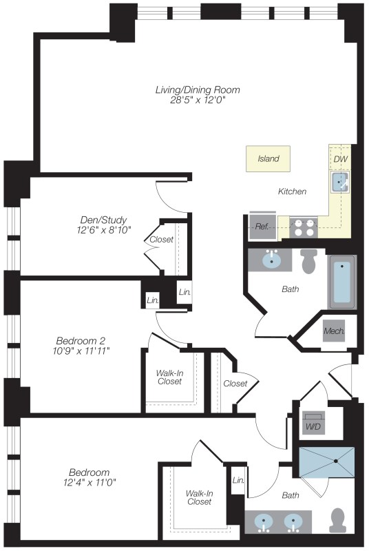 Apartment 0406 floorplan