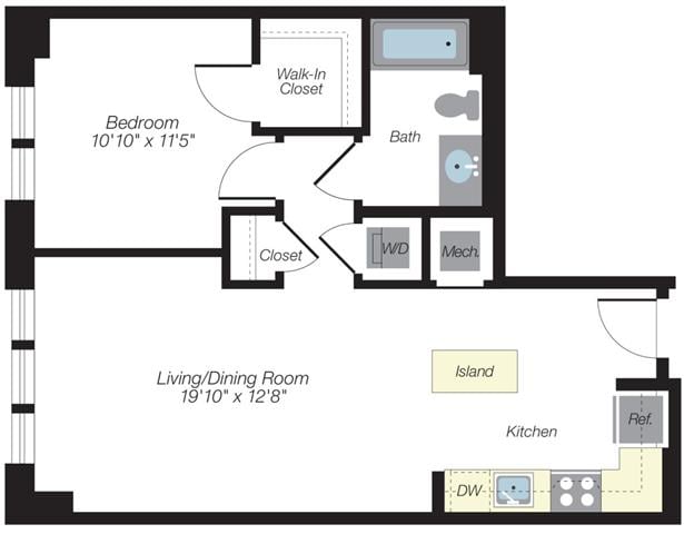 Apartment 0612 floorplan