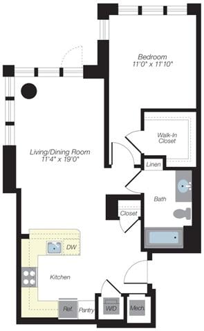 Apartment 0705 floorplan