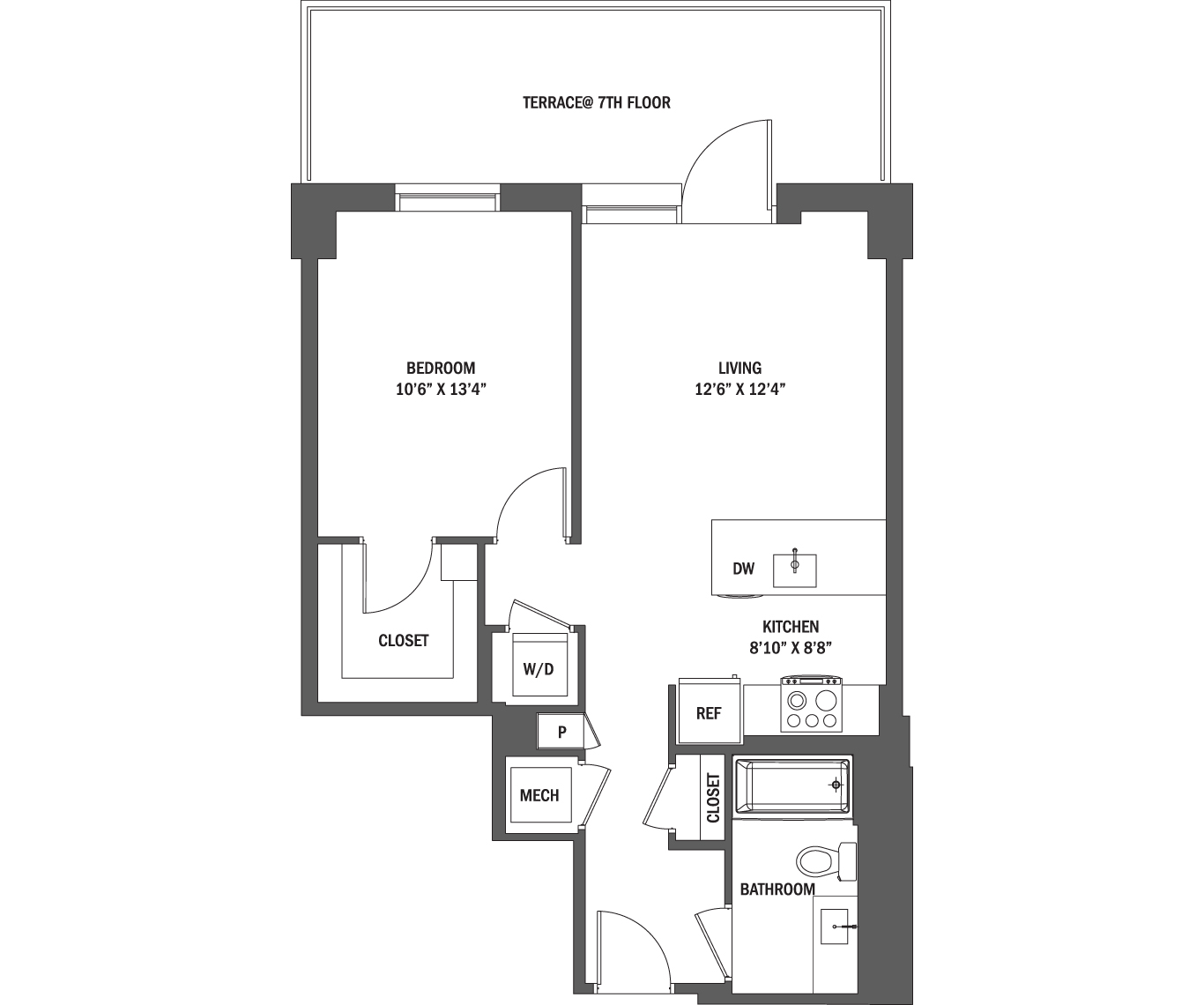 The Ashley I - VI Floor Plan