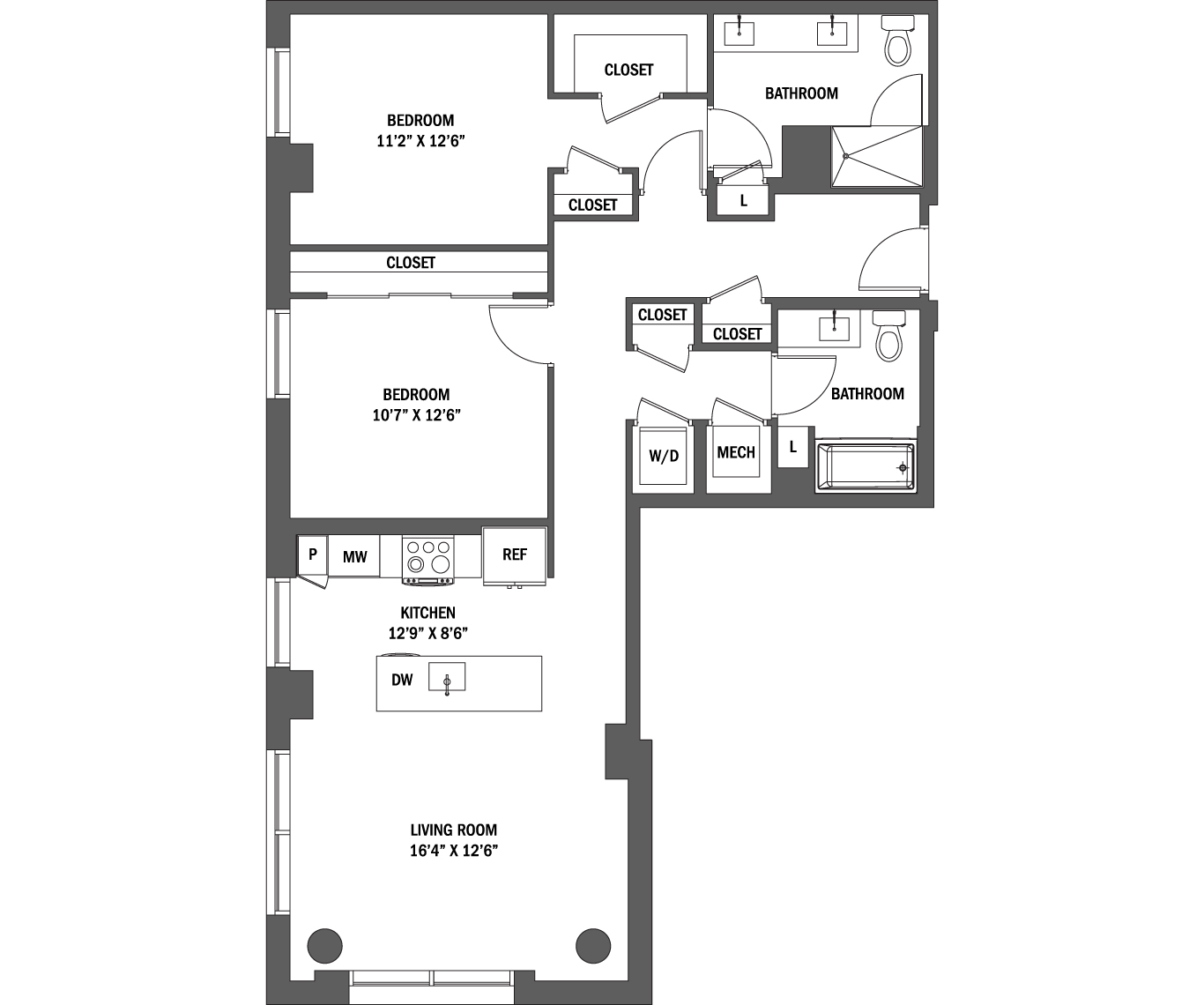 The Caroline I - IV Floor Plan