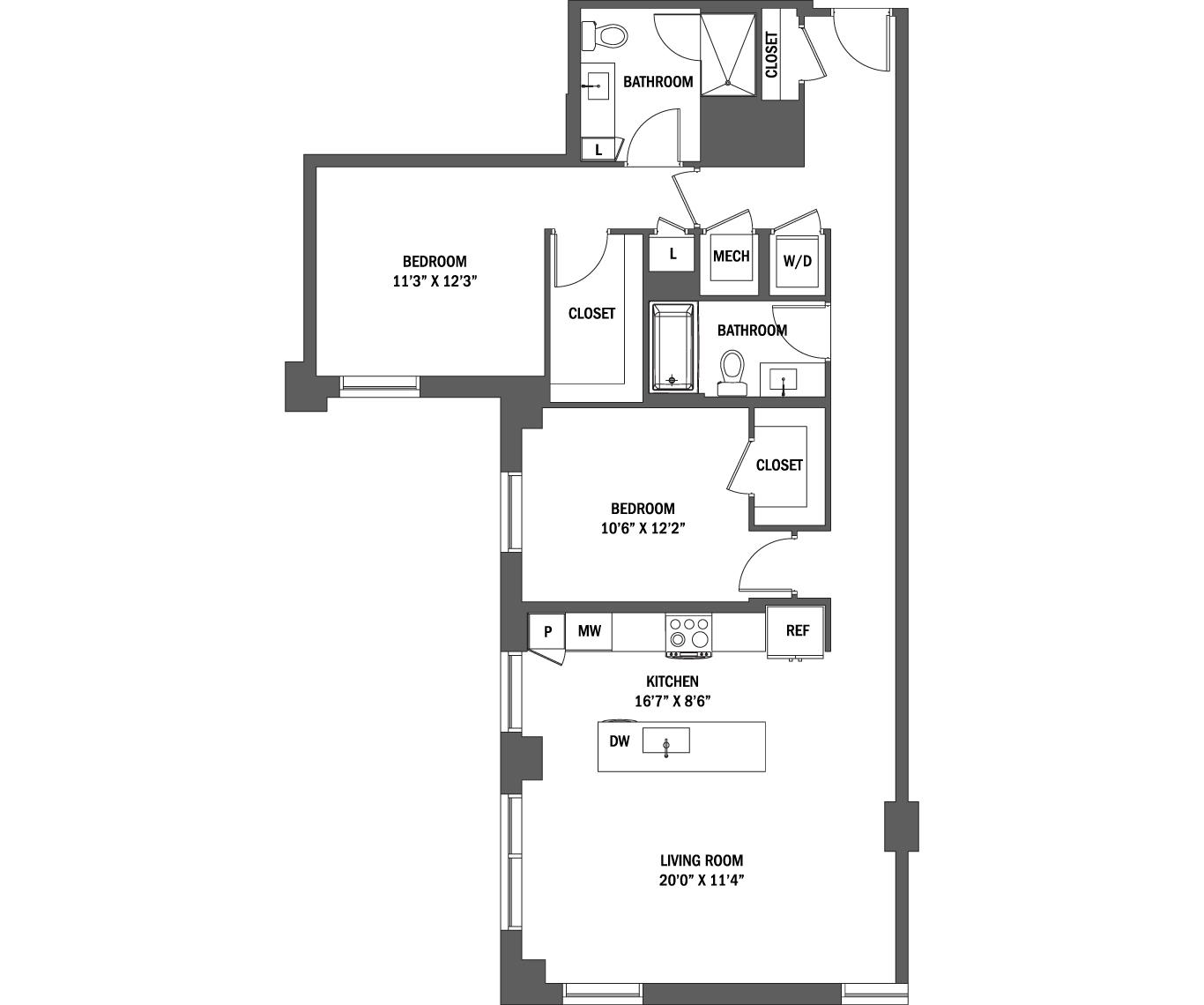The Caroline I - IV Floor Plan