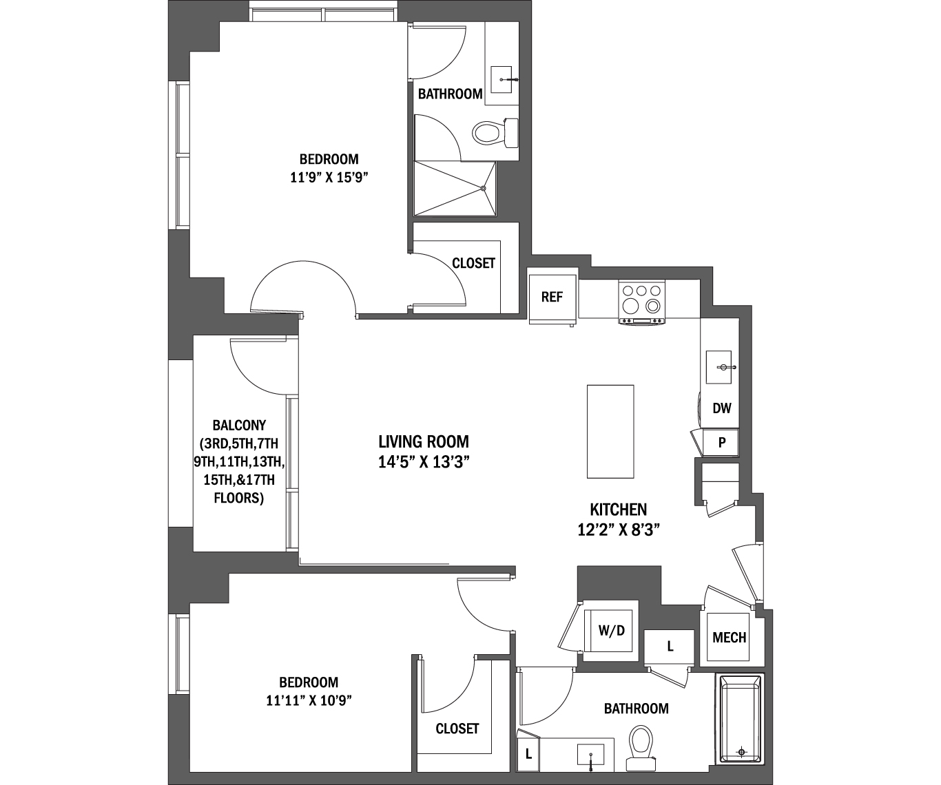 The Jennifer I - IV Floor Plan