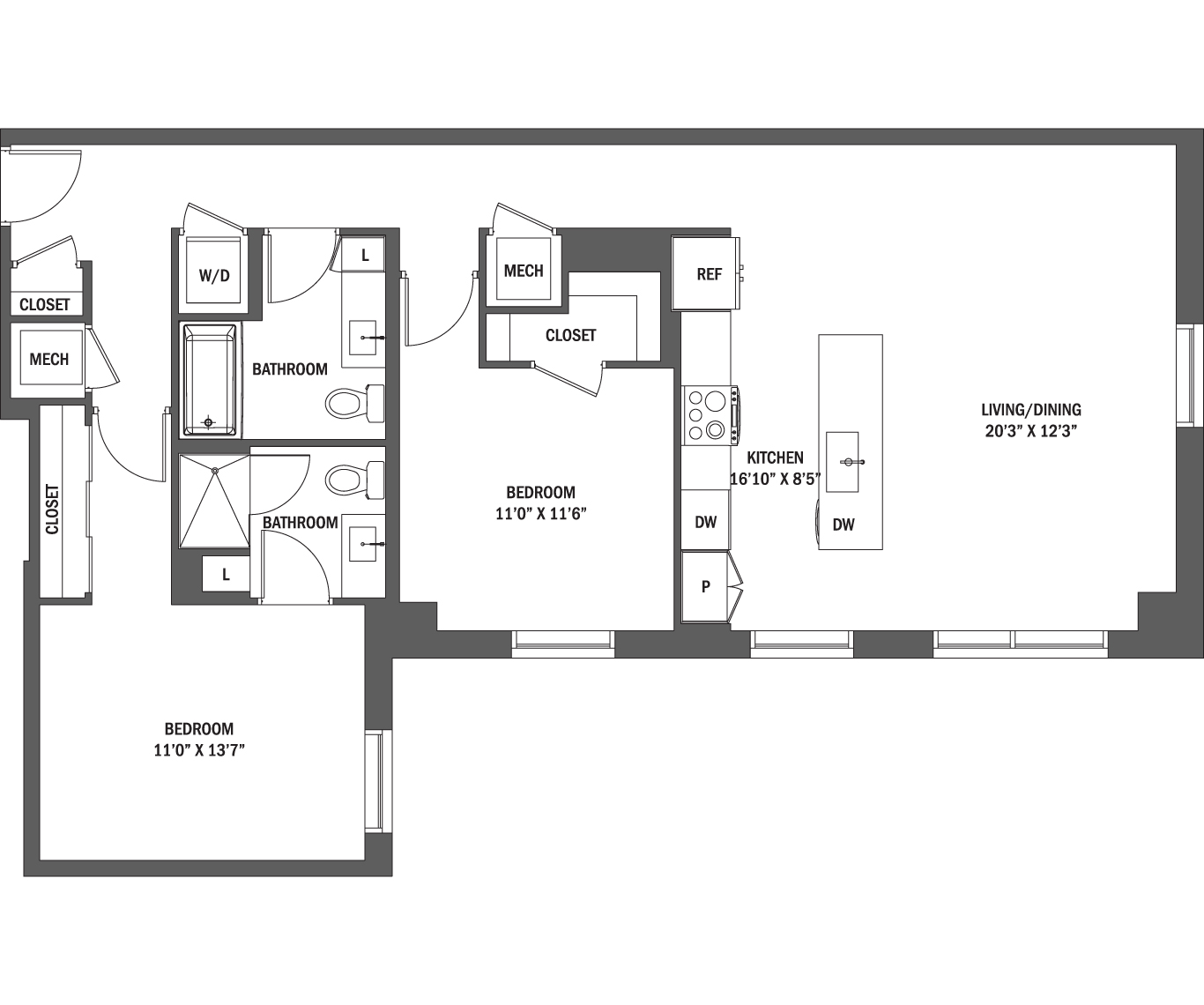 The Caroline I - IV Floor Plan