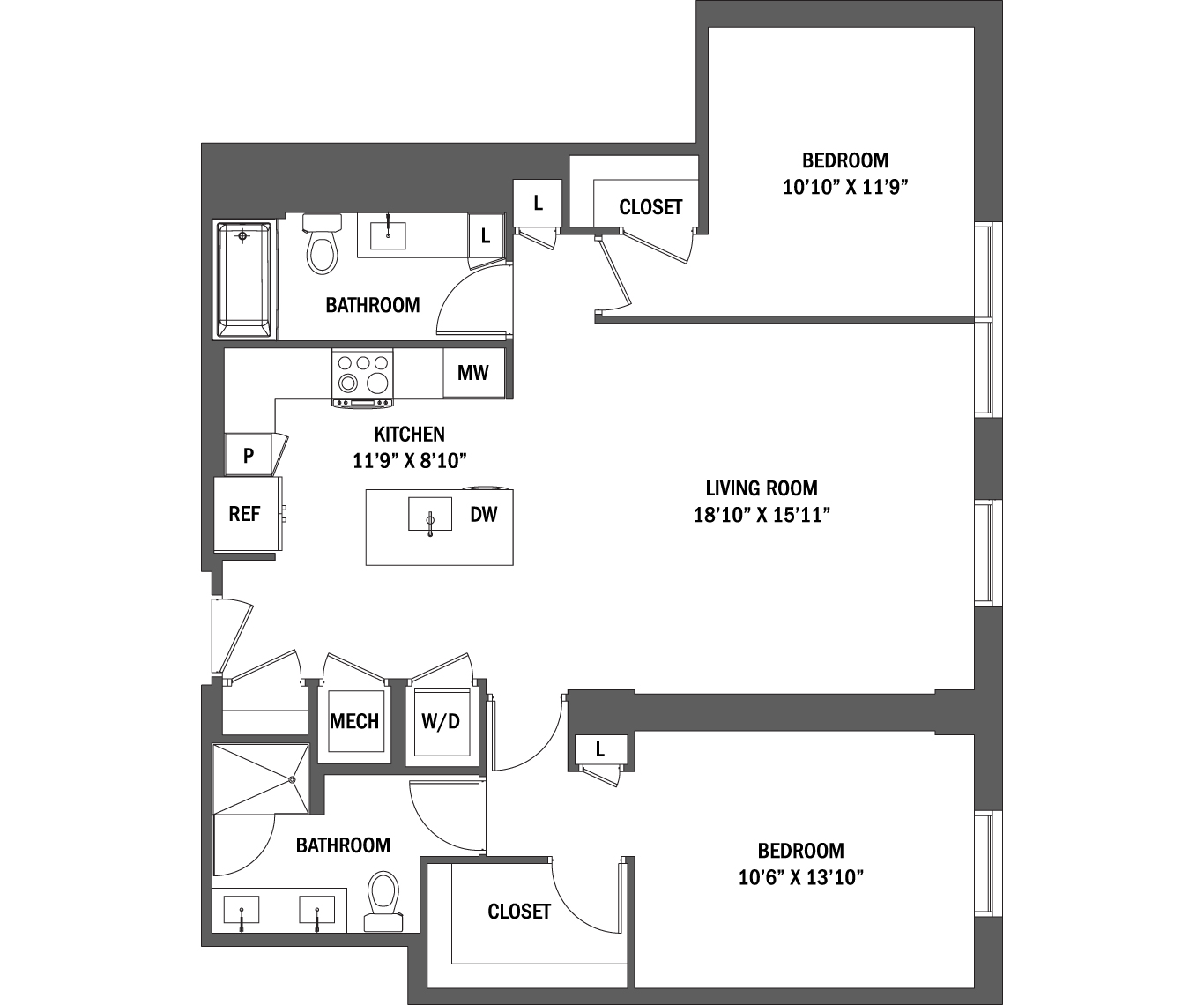 The Quinn I - IV Floor Plan