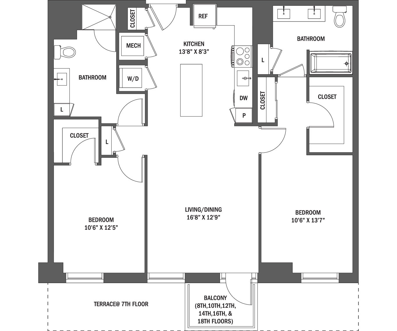 The Quinn I - IV Floor Plan