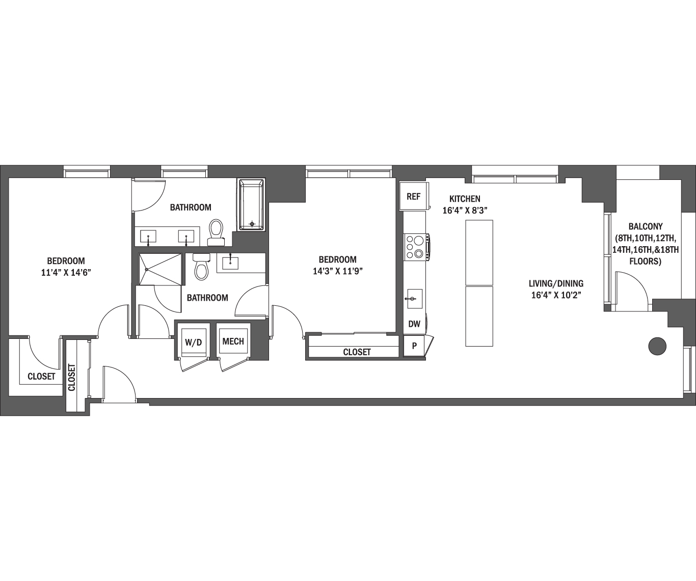 The Brooks I - IV Floor Plan