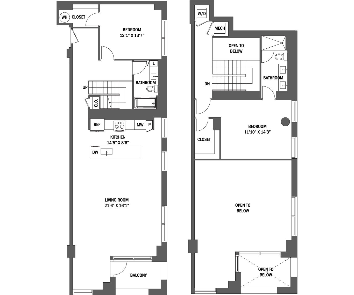 The Rachel I & II Floor Plan