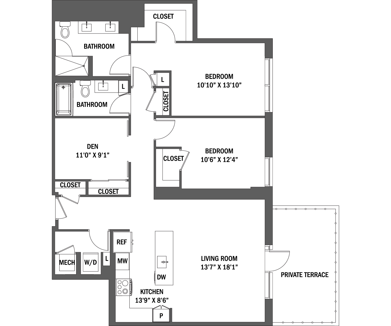 The Evelyn I - IV Floor Plan