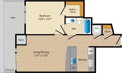 Apartment 020 floorplan