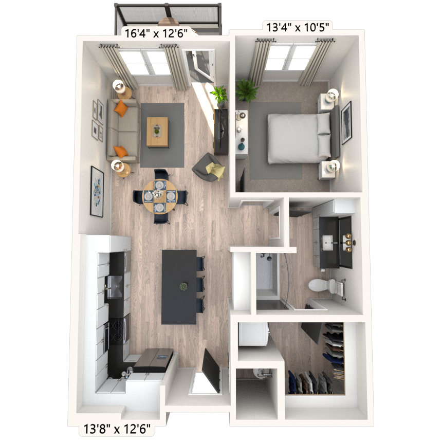 Floorplan image of unit 1059