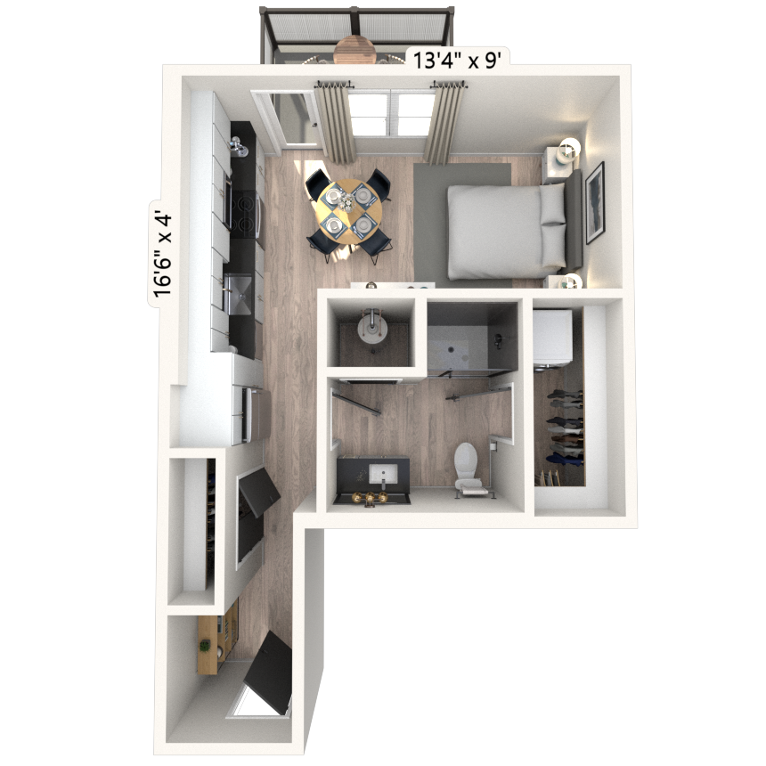 Floorplan image of unit 1081