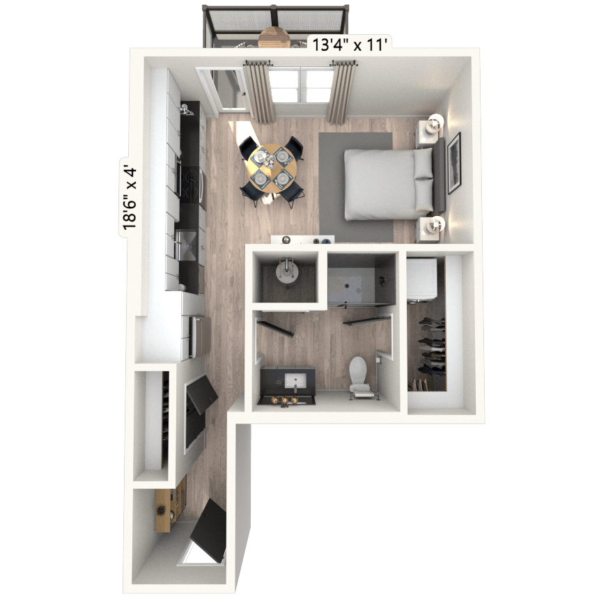 Floorplan image of unit 1013