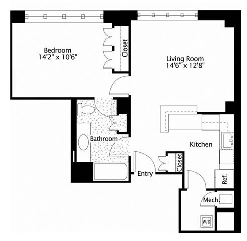 Apartment 0511 floorplan