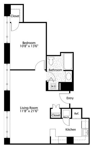 Apartment 0613 floorplan