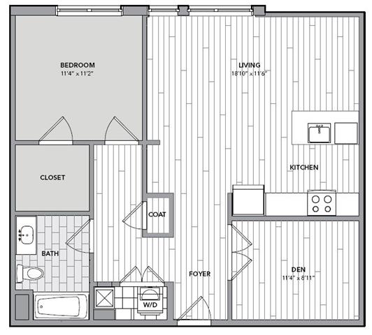 Floor plan for Unit S508 Floor plan for Unit S508