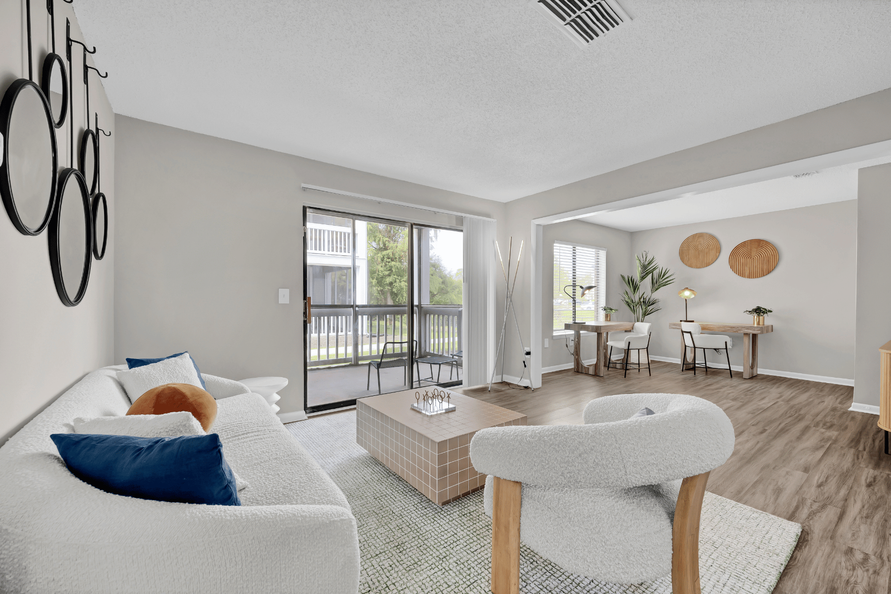Kitchen and Living Room