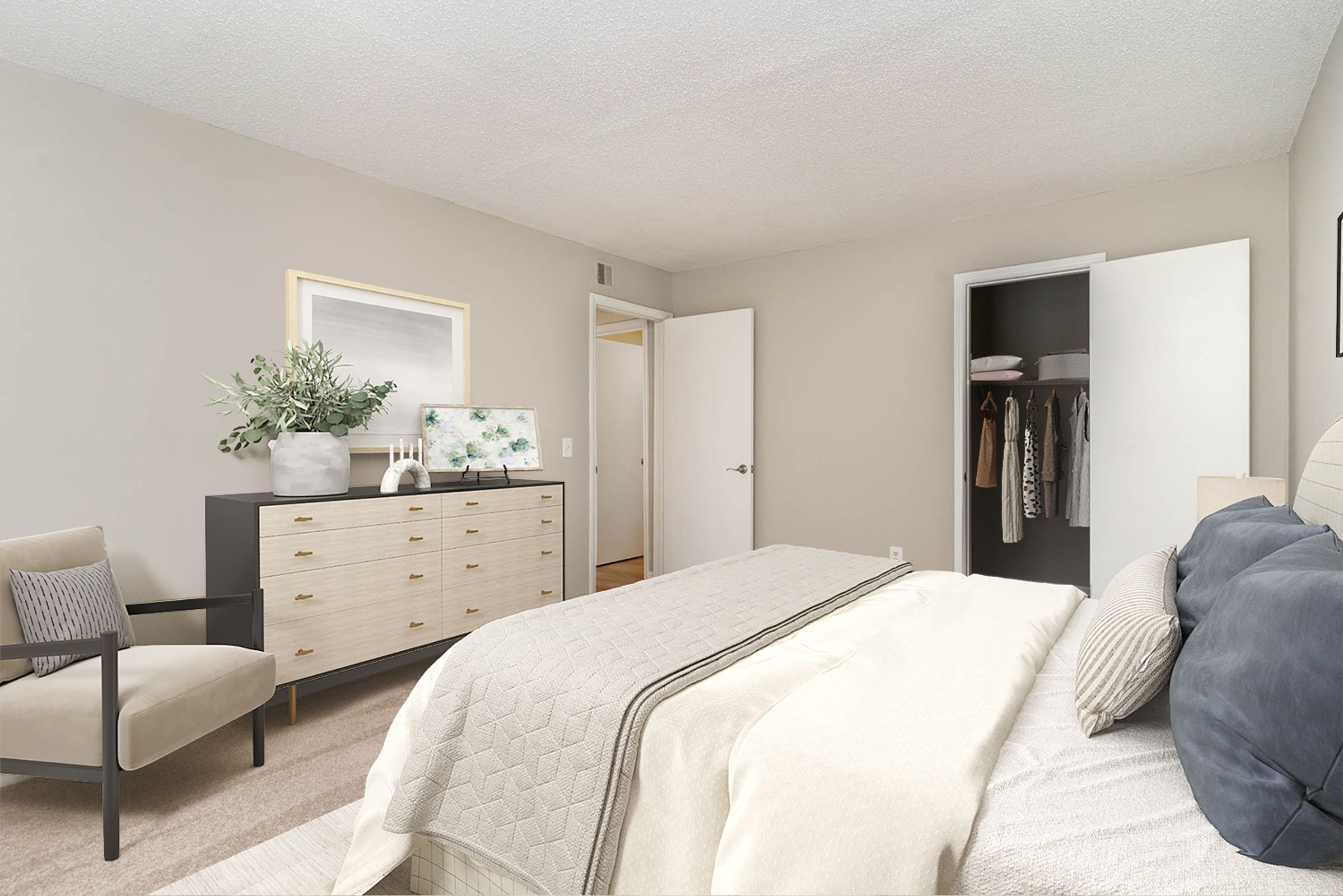 Bedroom and Closet