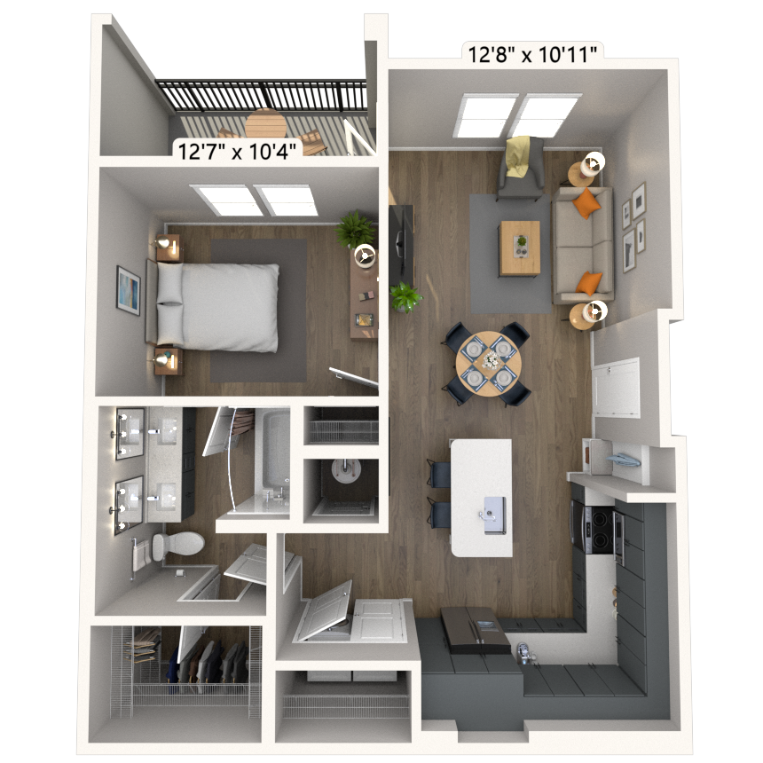 Floorplan image of unit 3109