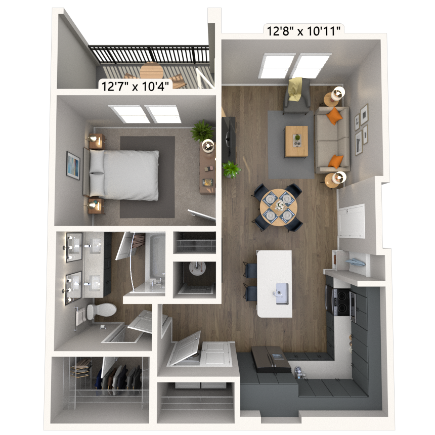 Floorplan image of unit 3311