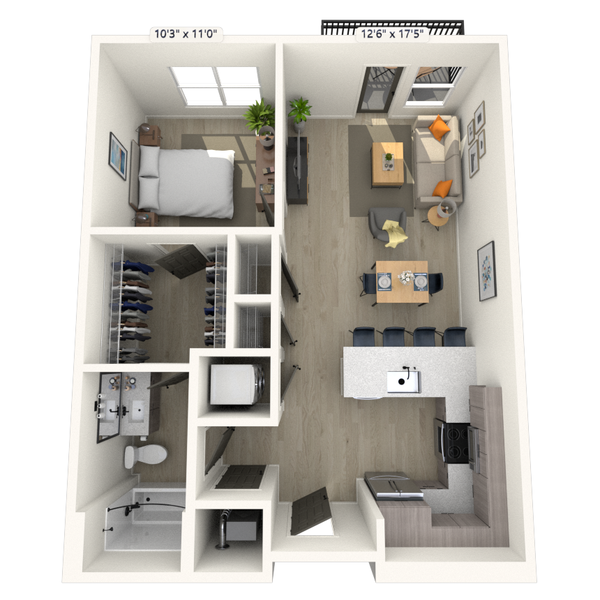 Floorplan image of unit 241