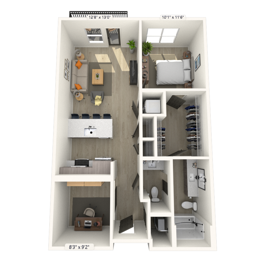 Floorplan image of unit 260