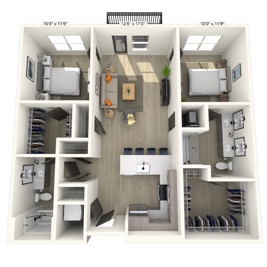 Floorplan image of unit 253