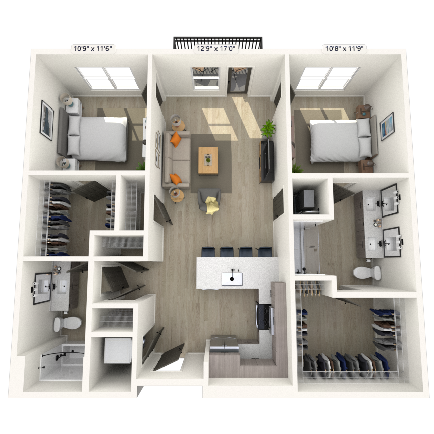 Floorplan image of unit 234