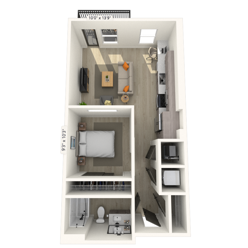 Floorplan image of unit 146