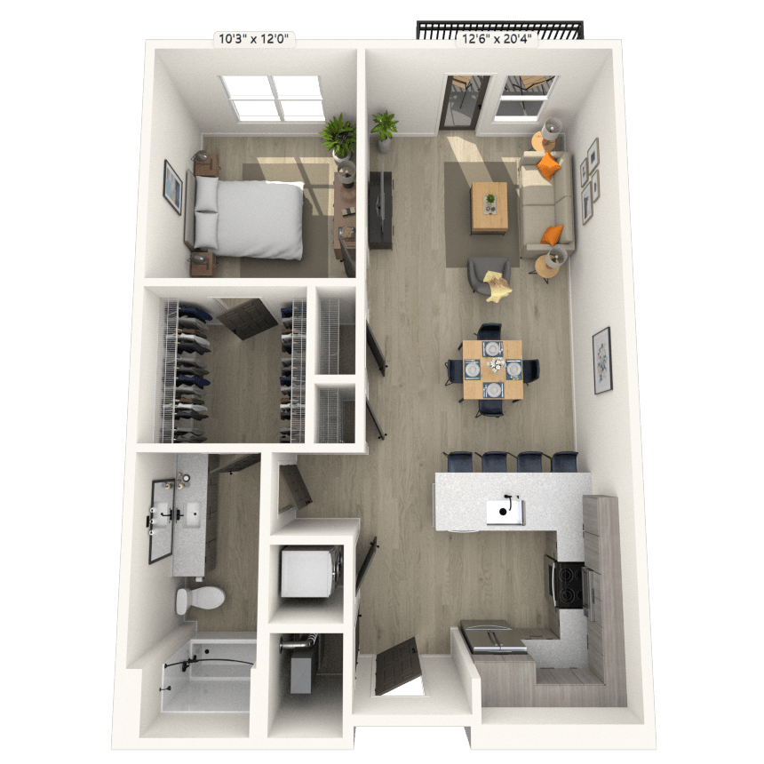 Floorplan image of unit 131