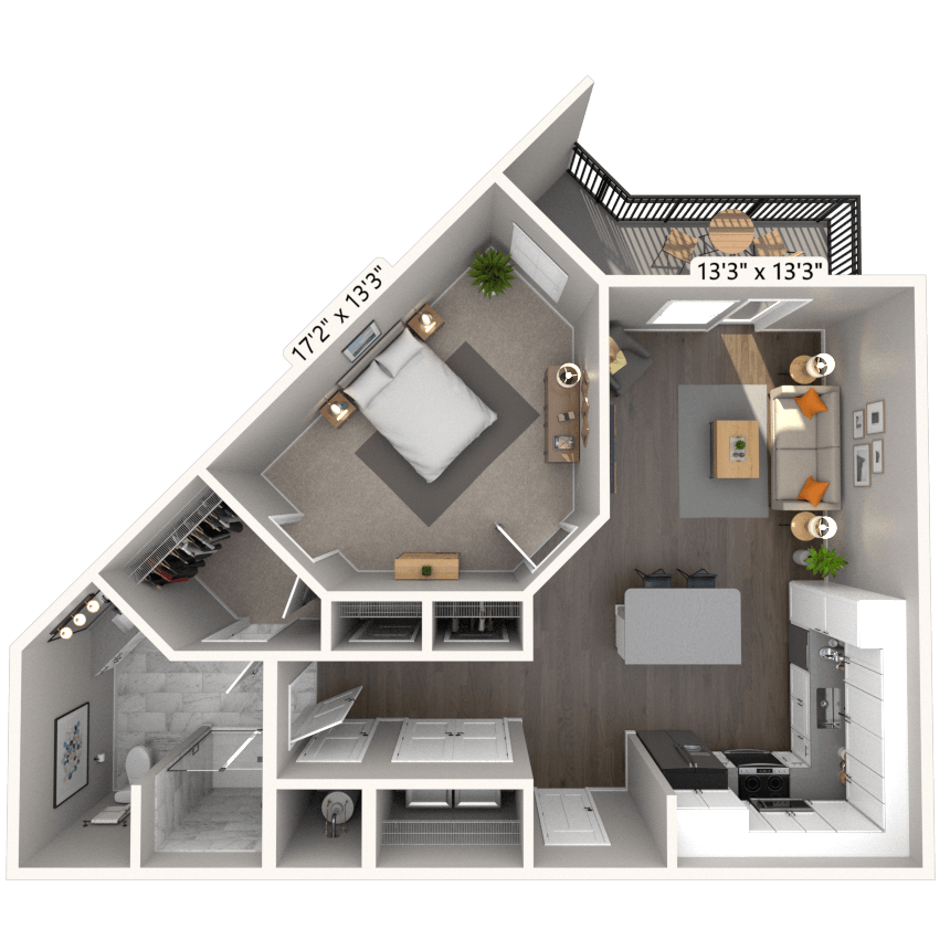 Floorplan image of unit A-419