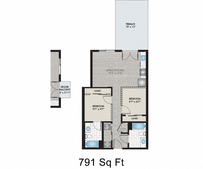 Floor Plans Denver, CO Apartments for Rent in LoHi Studio LoHi