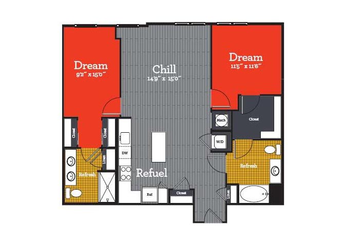 Apartment 302 floorplan