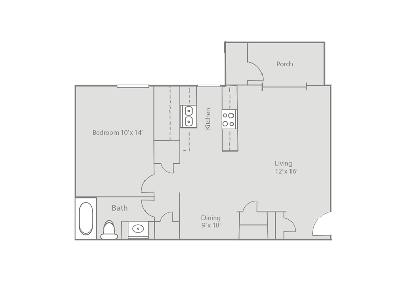 Latitude Apartments, Phoenix, Arizona 1 Bedroom 1 Bath