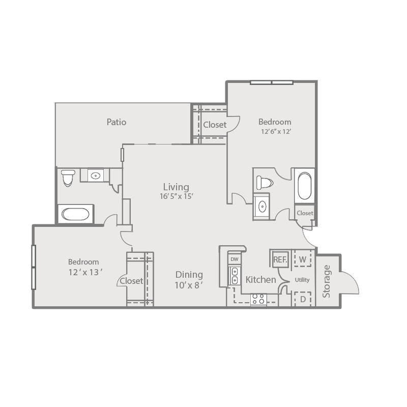 The Belmont at Duck Creek Apartments, Garland, Texas The Elm