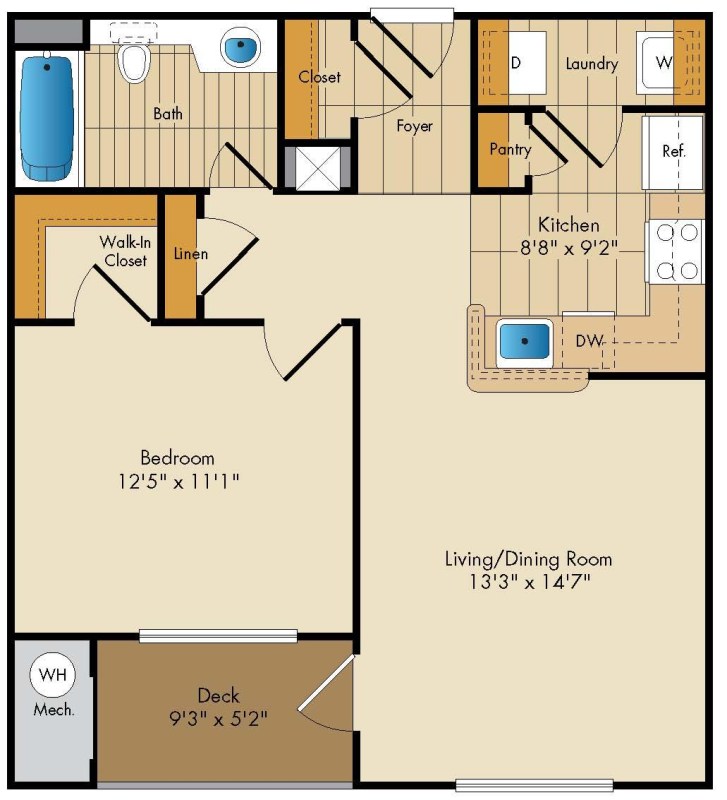 Apartment 209 floorplan