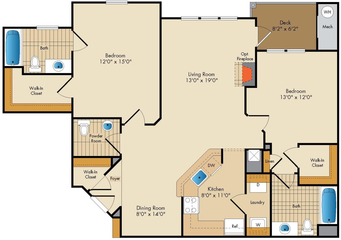 Apartment M139 floorplan