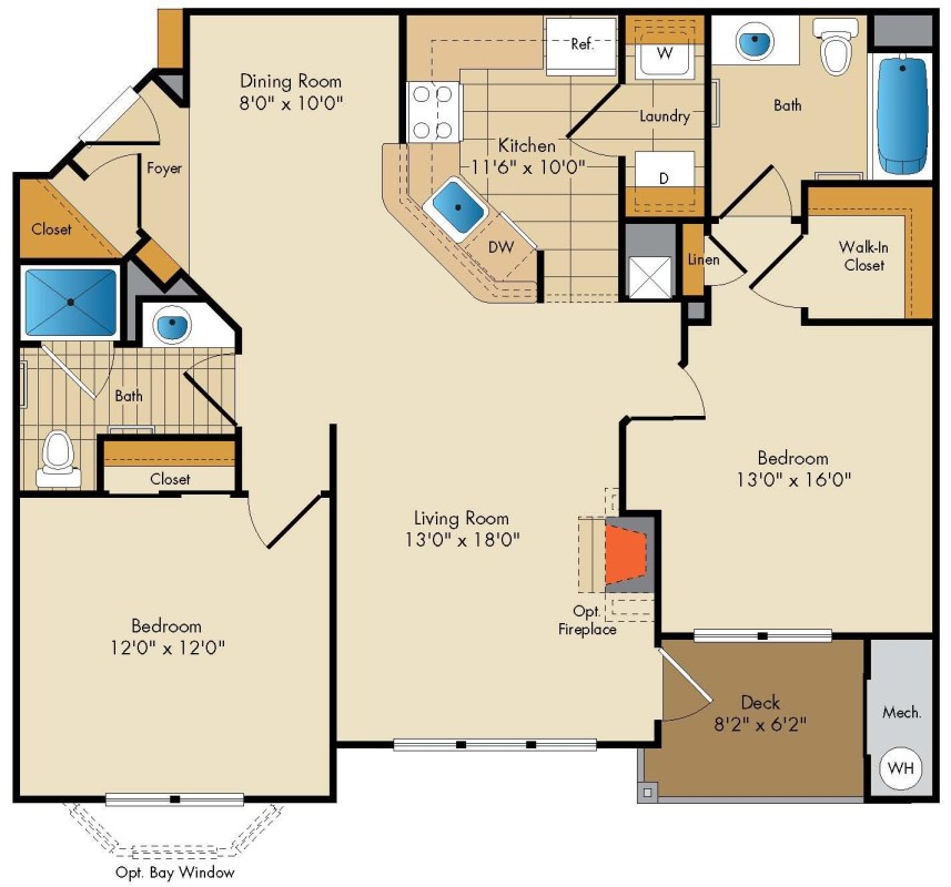 Apartment M343 floorplan