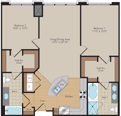 Apartment 515 floorplan