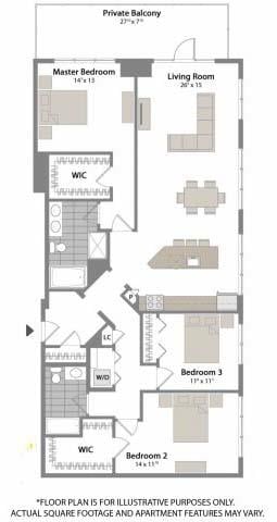 C4 Penthouse Floorplan Image