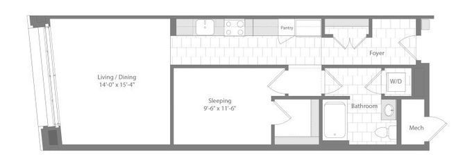 Apartment 211 floorplan