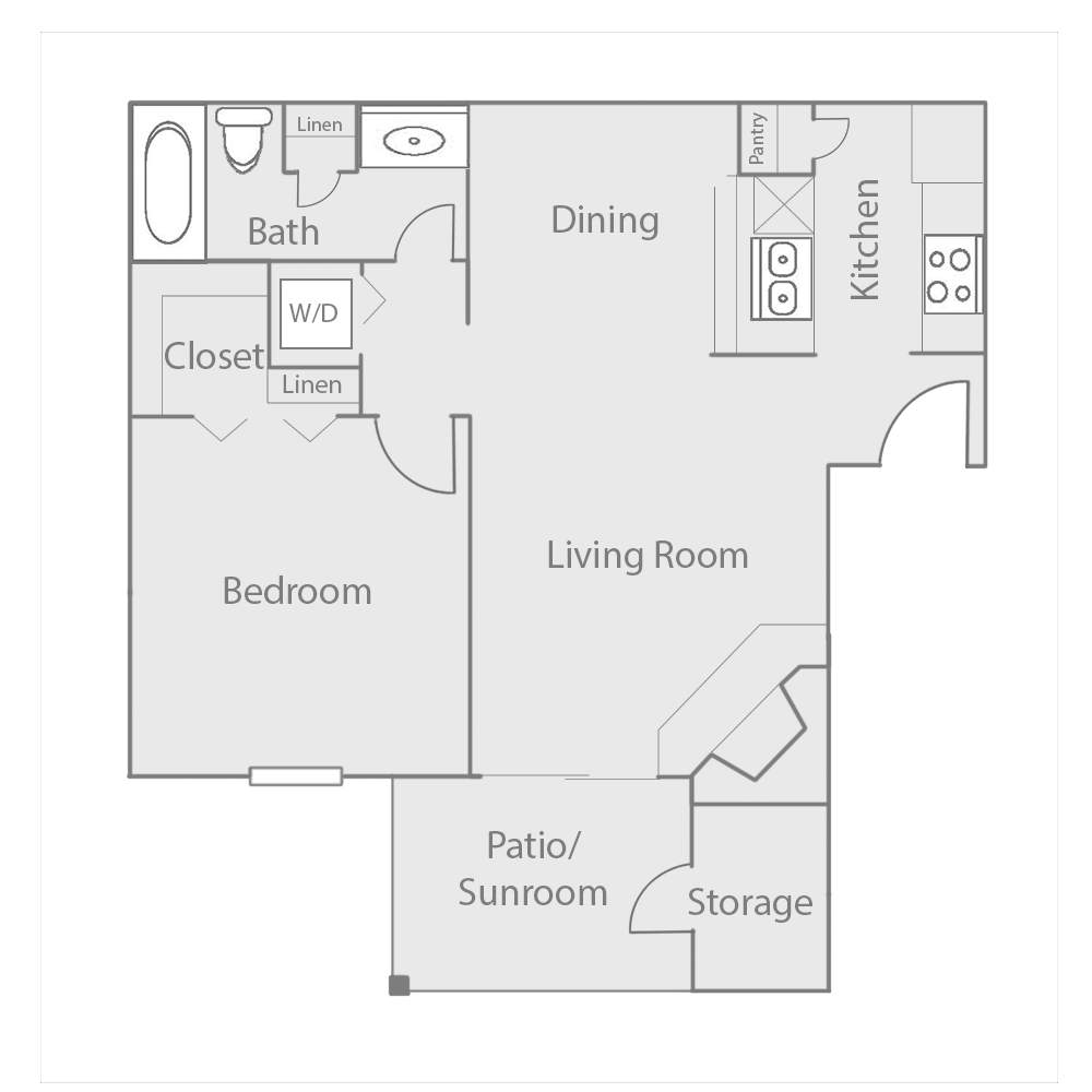 Heatherstone Apartments, Dallas, Texas A2 - w/ Patio