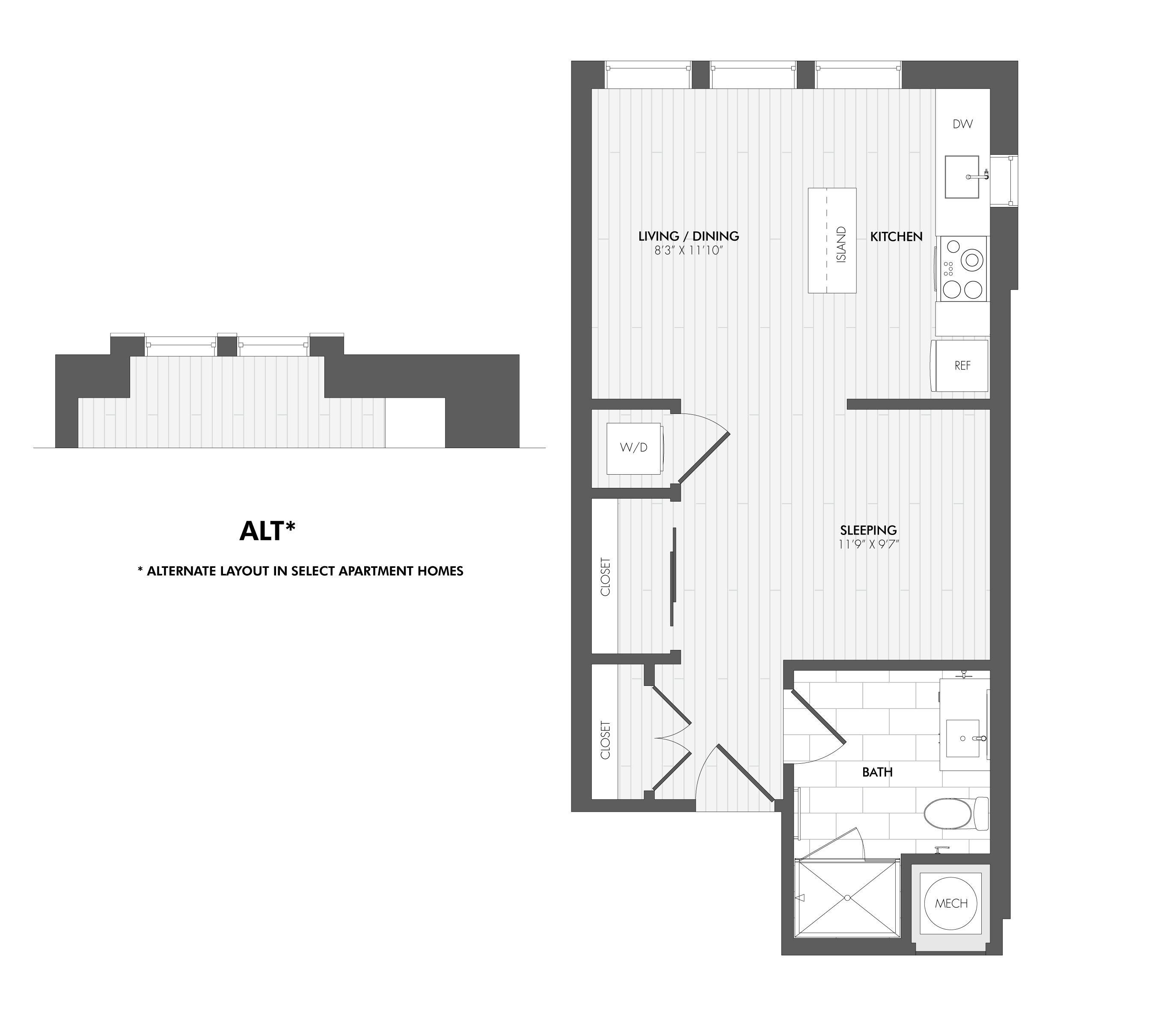Studio Apartments Brookland DC Monroe Street Market