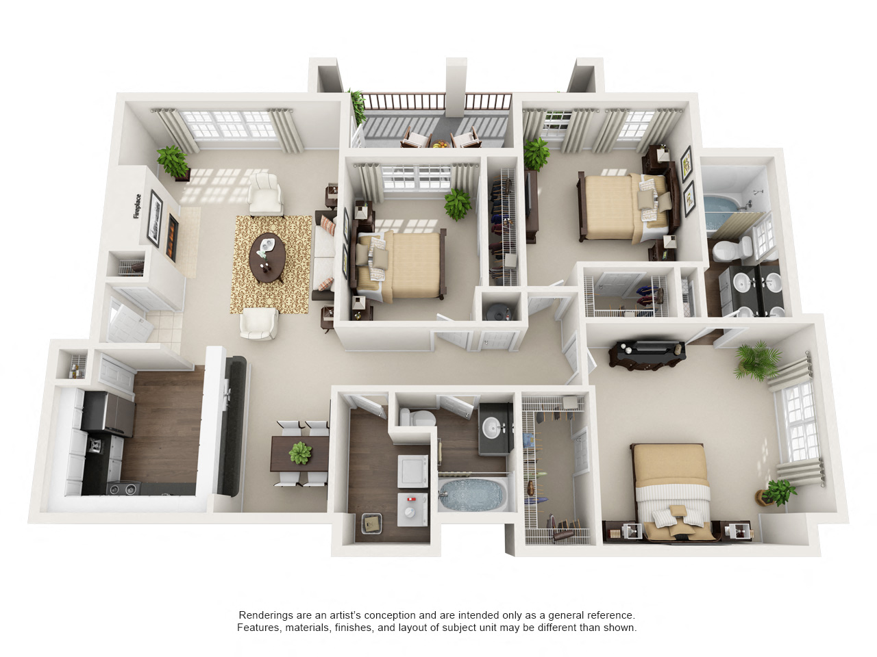 1, 2, & 3 Bedroom Apartments in Euless, TX | Floor Plans