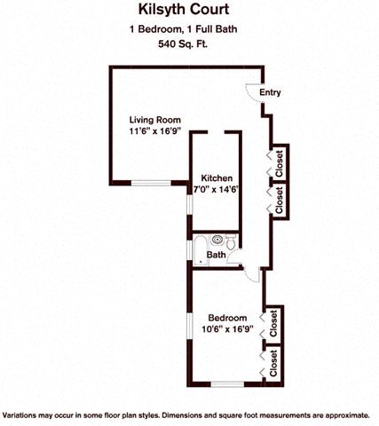 Click to view Floor plan 1 Bedroom image 3