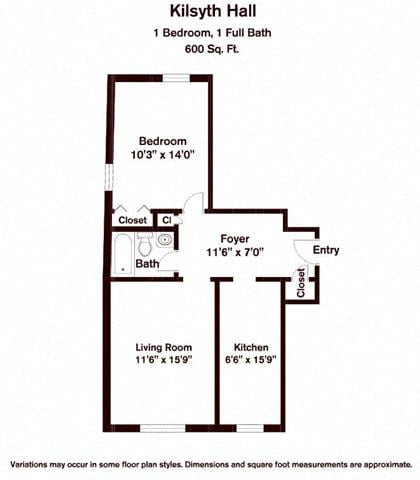 Click to view Floor plan 1 Bedroom image 4
