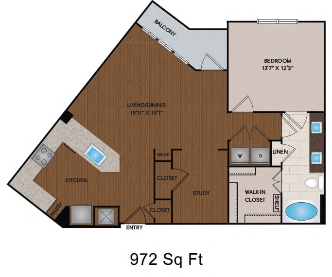 796 - 972 Sq Ft